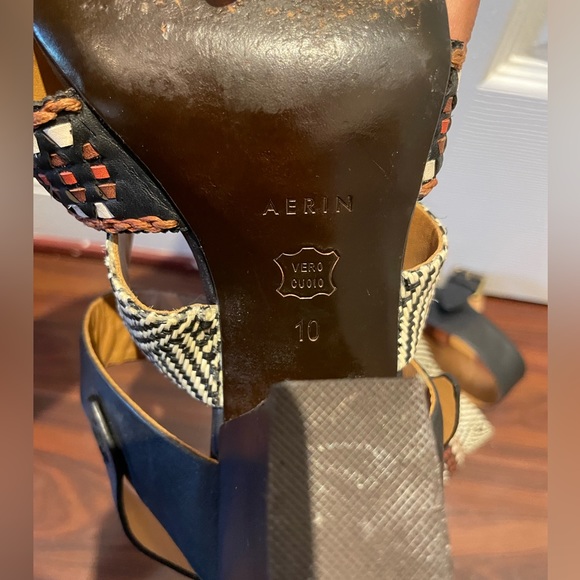 Aerin Printed Boho Carlita Block Heel Sandal Size 10M - Picture 5 of 7